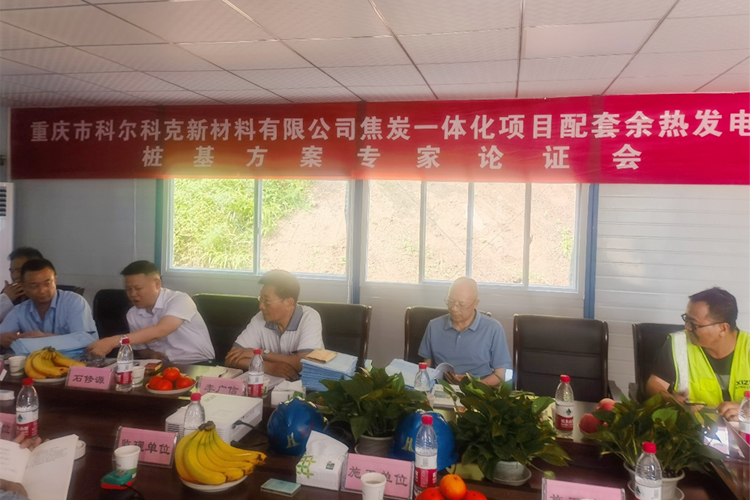 重庆市科尔科克新材料有限公司焦炭一体化项目配套余热发电项目桩基方案论证顺利召开.jpg